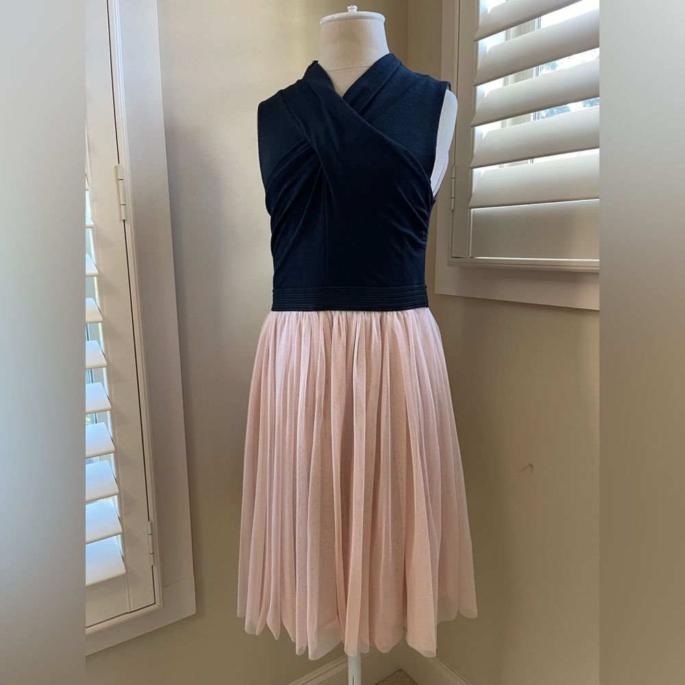 HD in Paris Anthropologie Darla Tulle Dress black/pink sz M